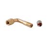 90 Degree Angle Brass Air Tyre Valve Stem with Extension Adapter Compatible with Car Truck Motorcycle Cycling Scooter Accessories (Color : 40MM Gold) view 1