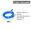 EL Wire Interior Car LED Strip Lights, USB Car Neon Light Strip with Sewing Edge, 16FT Neon Light 5V with Fuse Protection, Electroluminescent Car Indoor Decorations (Blue) view 2