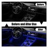 EL Wire Interior Car LED Strip Lights, USB Car Neon Light Strip with Sewing Edge, 16FT Neon Light 5V with Fuse Protection, Electroluminescent Car Indoor Decorations (Blue) view 4
