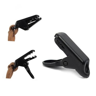 Sosoport 40pcs Tent Snaps Clamp Set Durable Tarp Clips for Camping Black Awning Tighten Clips Heavy Duty Alligator Mouth Design for Outdoor Use