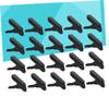 Sosoport 40pcs Tent Snaps Clamp Set Durable Tarp Clips for Camping Black Awning Tighten Clips Heavy Duty Alligator Mouth Design for Outdoor Use view 2