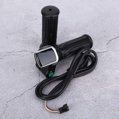 Acouto LCD Electric Quantity Display with Switch Speed Governing Throttle Grip 6 S Ergonomic Handlebar The Handlebar Adopts Ergonomi (48V)
