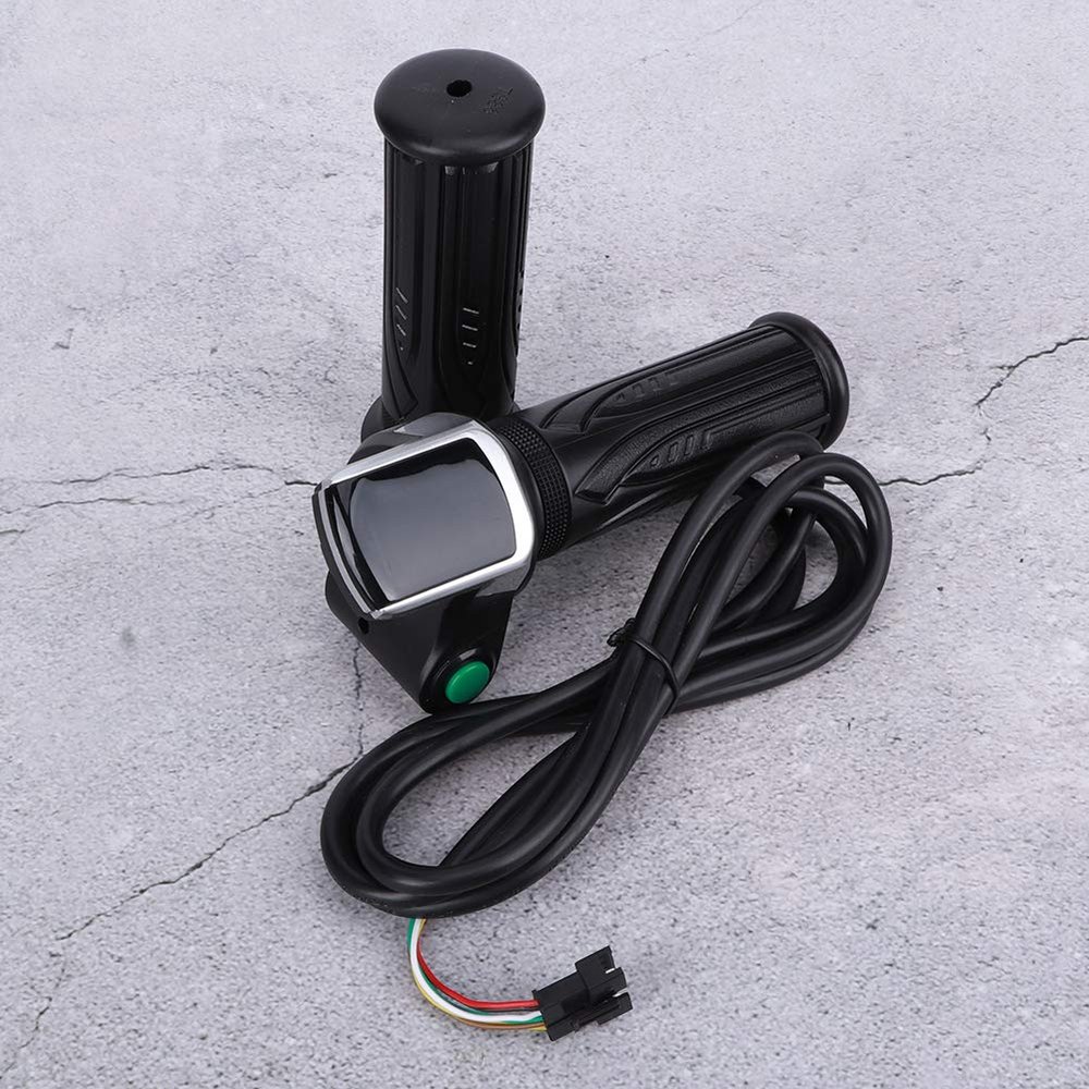 Acouto LCD Electric Quantity Display with Switch Speed Governing Throttle Grip 6 S Ergonomic Handlebar The Handlebar Adopts Ergonomi (48V)