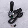 Acouto LCD Electric Quantity Display with Switch Speed Governing Throttle Grip 6 S Ergonomic Handlebar The Handlebar Adopts Ergonomi (48V) view 1
