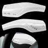 stymart 2PCS Car Gear Shift Lever Covers Compatible with Tesla Model 3 Model Y, Gear Shift Cover Pattern Gear Lever Cover for Car Knob Protection Cover (White) view 1