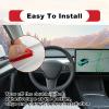 stymart 2PCS Car Gear Shift Lever Covers Compatible with Tesla Model 3 Model Y, Gear Shift Cover Pattern Gear Lever Cover for Car Knob Protection Cover (White) view 4