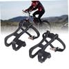 FOMIYES 3pairs Nylon Toe Clip Straps for Cycling Pedals Black Dog Mouth Covers for Road Mountain Bikes Easy Installation Fits Removable Reflector Pedals view 4