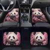 Amzprint Panda Rubber Floor Mats for Women Cherry Blooming 4 Piece Car Mat Set Universal for SUV Truck All Weather Mats Car view 2