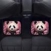 Amzprint Panda Rubber Floor Mats for Women Cherry Blooming 4 Piece Car Mat Set Universal for SUV Truck All Weather Mats Car view 4