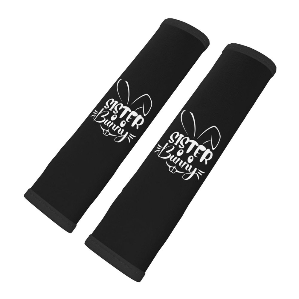MULIHU Sister Bunny Car Seat Belt Cover Pad for Adults Kids Car Interior Decor Seat Belt Cover Pad 2 PCS Strap Shoulder Pad Seatbelt Covers Protective Sleeves