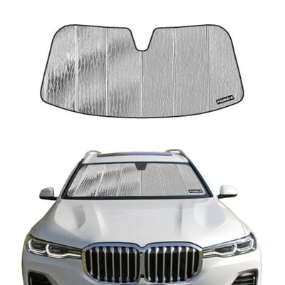 Pigenius Car Windshield Sun Shade for 2019-2023 Bmw X5, 2019-2022 Bmw X7, 2021-2022 Bmw Alpina Xb7, Car Window Shades- Astraguard, silver