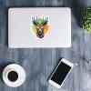 MotorCart Basics Cool Deer Sticker - Vinyl Waterproof Decal for Car, Laptop, Wall, Window, Door, Water Bottle, Bumper Sticker Size - 3'' Longer Side view 4