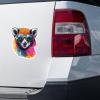 MotorCart Basics Cool Lemur Sticker - Vinyl Waterproof Decal for Car, Laptop, Wall, Window, Door, Water Bottle, Bumper Sticker Size - 3'' Longer Side view 2