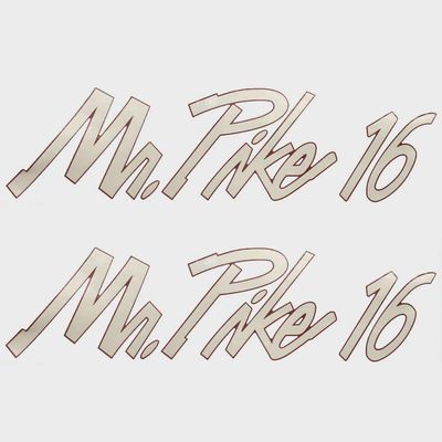 Lund Boat Decal Stickers | Mr Pike 20 1/2 x 5 1/2 Inch (Pair)