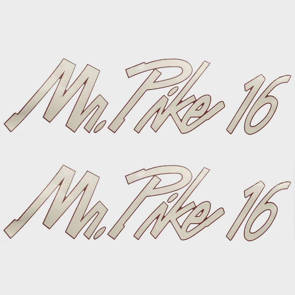 Lund Boat Decal Stickers | Mr Pike 20 1/2 x 5 1/2 Inch (Pair)