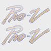 Lund Boat Emblem Decal Stickers | Pro-V Gold Navy Blue (Pair) view 1