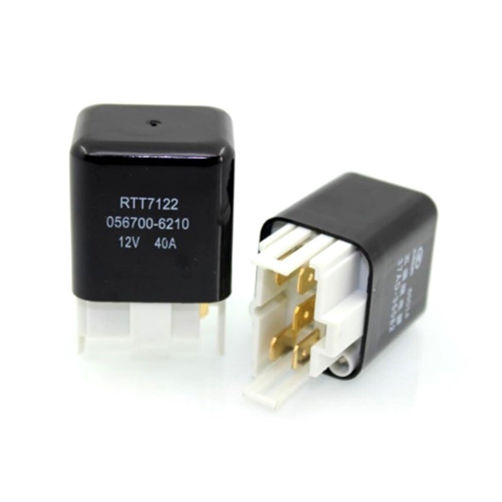 TOBAYA 5pin Automotive Relay Headlight Relay 40A 12v 24v car relays (Size : 12v)