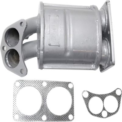 New Front Rear Catalytic Converter Right Passenger And Left Driver Side Replacement For Nissan Sentra | GXE | XE | CA | 2000 2001 2002 4 Cyl 1.8L With Gaskets 13 in. overall length Manifold Converter