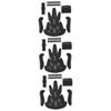 Yardwe 69pcs Helmet Sponge Pads Set Bike Helmet Padding Inserts Kit Easy Install for Motorcycle view 1