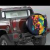 LOJAOGON Pit Bull Spare Tire Cover Wheel Protectors Dust-Proof Wheel Tire Cover Fit Trailer, Rv, Sand Many Vehicle 17inch view 2
