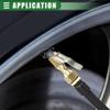 Motoforti Universal Inflator Air Pump Hose Adapter Tyre Valve Inflator Hose with Lock on Air Chuck, 30cm Hose Length, Open, Copper Steel Rubber, Black view 3
