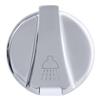 Ambassador Marine Aidack- Recessed Control Valve (Hot/Cold Mixer), Arctic White Cup with Stainless Steel Lid, Chrome Aidack Handle - 136-1741-CA-W view 3
