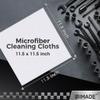 UNIMADE Shop Towel Rag, 200 Pack Reusable Rags Bulk Microfiber Cleaning Cloth Lint Free Towels for Car Kitchen Automotive Bar Mechanic Restaurant Garage, 11.5"x 11.5", White view 3