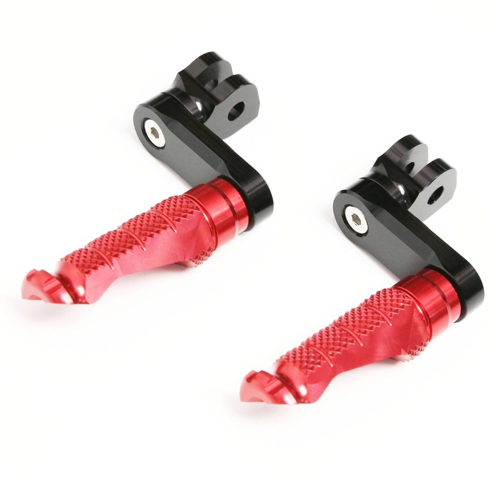 MCMOTOPARTS R-FIGHT Front Rider Footpegs Foot Pegs Footrests Green Compatible with Trident 660 2021-2023 21 22 23