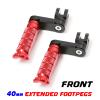 MCMOTOPARTS R-FIGHT Front Rider Footpegs Foot Pegs Footrests Green Compatible with Trident 660 2021-2023 21 22 23 view 2