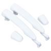 MOTOKU Pair White Rear Sliding Door Handle for Toyota Sienna 2004-2010 Outside Exterior Left Driver and Right Passenger Side view 2
