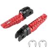 Motorcycle Foot Pegs Folding Footrest, Aluminum Alloy Motorcycle Front Footrests, Front Footrests Foot Pegs Pedal Compatible with MT03 MT25 MT07 MT09 R3 XJ6 (red) view 1