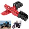 Motorcycle Foot Pegs Folding Footrest, Aluminum Alloy Motorcycle Front Footrests, Front Footrests Foot Pegs Pedal Compatible with MT03 MT25 MT07 MT09 R3 XJ6 (red) view 2
