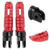 Motorcycle Foot Pegs Folding Footrest, Aluminum Alloy Motorcycle Front Footrests, Front Footrests Foot Pegs Pedal Compatible with MT03 MT25 MT07 MT09 R3 XJ6 (red) view 4