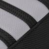 Enjoy Mfg Seat Cover - Compatible with Onyx RCR - CTY2 E-Bike - Black W/Ribs #392 (Black Sides/Silver TOP/Black Ribs) view 4