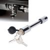Keenso Trailer Hitch Lock 5 8 Inch Pin Tow Stainless Steel with 3 Keys Dustproof Chrome Plated for Trailers 5/8"-Locking view 4