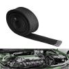 BaiYiQing Heat Shield Sleeve Fuel Line Heat Shield Auto Hose Spark Plug Wire Cover Protectors Boots Roll 2500 Degree for Car&Auto Wire Loom Brake CableBlack1/2" IDX10' view 1