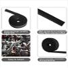 BaiYiQing Heat Shield Sleeve Fuel Line Heat Shield Auto Hose Spark Plug Wire Cover Protectors Boots Roll 2500 Degree for Car&Auto Wire Loom Brake CableBlack1/2" IDX10' view 3