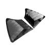 NaKeah Window Louver Cover for I/nfiniti Q50 2021 Gloss Black Car Rear Louver Side Window Louver Vent Cover view 1