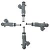 KACEPAR 16600-EA00A, Fuel Injector Set of 4, Compatible with Nissan Frontier X-Trail view 3