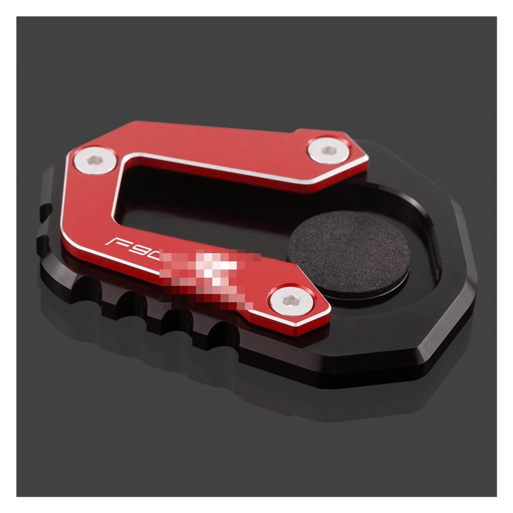 AANAN Compatible With F900R F900XR 2020 2021 2022 F 900R 900XR Motorcycle Accessories Kickstand Foot Side Stand Extension Pad Support Plate (Color : F900R Red)