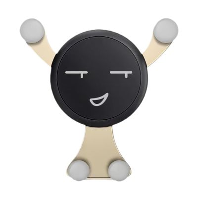 LXQTAO Car Mount Cartoon Car Phone Holder with Air Vent Clip, Ideal for 4.0-6.0 Inch Smartphones Your Ultimate Travel Companion (Cheerful Gold)
