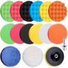 SIQUK 16 Pieces Buffing Pads 5 Inch Car Polishing Pad Kit Foam Polish Pads view 1