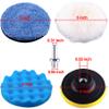 SIQUK 16 Pieces Buffing Pads 5 Inch Car Polishing Pad Kit Foam Polish Pads view 4