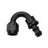 Pushlock Hose End Black 150 Deg Elbow -12 view 1