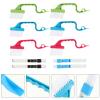 HyKab Car Track Car Cleaning Brushes 10Pcs Handheld Groove Gap Cleaning Tools Window Track Cleaning Brushes for Window Air Conditioning Kitchen Cleaning Tools Kit Household Windows Vent Cleaner Brushe view 2