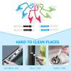 HyKab Car Track Car Cleaning Brushes 10Pcs Handheld Groove Gap Cleaning Tools Window Track Cleaning Brushes for Window Air Conditioning Kitchen Cleaning Tools Kit Household Windows Vent Cleaner Brushe view 4