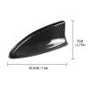 BLAKAYA Compatible with Antenna Cover Shark Fin Trim Hood Real Carbon Fiber Automotive Roof Aerials for 11th Gen Honda Civic 2022 2023 2024 (Black) view 2