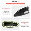 BLAKAYA Compatible with Antenna Cover Shark Fin Trim Hood Real Carbon Fiber Automotive Roof Aerials for 11th Gen Honda Civic 2022 2023 2024 (Black) view 3