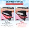 BLAKAYA Compatible with Antenna Cover Shark Fin Trim Hood Real Carbon Fiber Automotive Roof Aerials for 11th Gen Honda Civic 2022 2023 2024 (Black) view 4