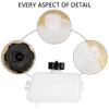 ALOEU 1L Mini Dirt Bike Plastic Petrol Gas Fuel Tank, White & black, 136607 view 2
